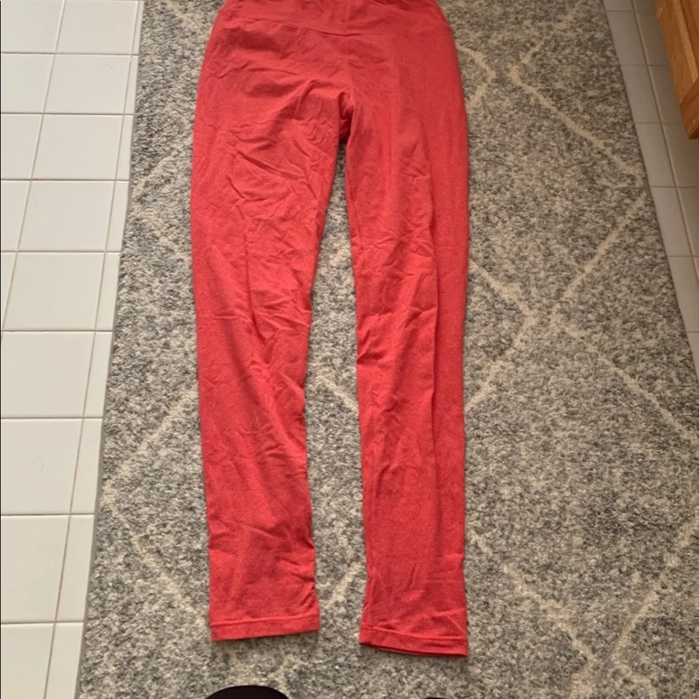 Women’s red lularoe leggings full length